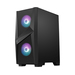MSI MAG FORGE 100R Mid Tower Gaming Computer Case ‘Black, 2x 120mm ARGB PWM Fan, 1x 120mm Fan, 1-6 ARGB Hub, Mystic Light Sync, Tempered Glass Panel, ATX, mATX, mini-ITX’ thumbnail 3