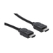 Manhattan HDMI kabel 4K@30Hz, 15 m, geschikt voor alle 1080p-resoluties en de meeste 4K-resoluties (controleer de 4K-specificaties van uw systeem om er zeker van te zijn), mannelijk naar mannelijk, zwart, levenslange garantie, equivalent HDMM5M