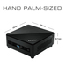 MSI Cubi 5 10M-007BEU Intel Core i7-10510U Barebone, Mini-PC, SFF, Type-C, USB 3.2 Gen2, HDMI, DisplayPort, 2.5”SSD/HDD, LAN, WiFi, BT, VESA thumbnail 5