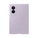 Samsung Galaxy Z Fold 8 Siliconen Back Cover met Magneet Paars