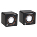 Manhattan 2600 Series Speaker System (Promo), Small Size, Big Sound, Two Speakers, Stereo, USB power, Output: 2x 3W, 3.5mm plug for sound, In-Line volume control, Cable 0.9m, Black, Three Year Warranty thumbnail 2