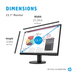 HP P24v G4 computer monitor 60.5 cm (23.8″) 1920 x 1080 pixels Full HD Black thumbnail 7