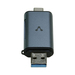 Vorago CR-350 lector de tarjeta USB 3.0 Type-A/Type-C Plata