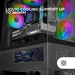 Mars Gaming MCLCDX computer case Midi Tower Black thumbnail 18
