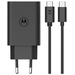 Motorola Power Delivery Oplader 68W Zwart + Usb C Kabel 1m Zwart Kunststof