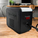 Vorago AVR-100 regulador de voltaje 8 salidas AC Negro