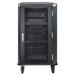 Manhattan Laadtrolley voor 30 laptops (tot 16"), laden via interne AC-adapters (EU) (installatie van voedingskabels van apparaten vereist), geschikt voor ALLE laptops, iPad, MacBook en Chromebook, vakken 380×30×280 mm, landkast, afsluitbaar