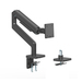 Manhattan 462570 soporte para pantalla plana 124.5 cm (49") Escritorio Negro