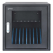 Manhattan Laadkast voor 10 laptops (tot 16"), laden via interne AC-adapters (EU) (installatie van voedingskabels van apparaten vereist), geschikt voor ALLE laptops, iPad, MacBook en Chromebook, vakken 380×30×280 mm, laadtrolley, afsluitbaar