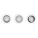 Philips Hue Milliskin inbouwspot White Ambiance - rond - Wit - 3-pack