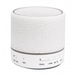 Manhattan LED Bluetooth Speaker, Multicoloured, 5 hour Playback time, Range 10m, microSD card reader (32GB), Aux 3.5mm connector, Output 3W, USB-A charging cable included, 1200mAH battery, Bluetooth v5, White, Three Year Warranty thumbnail 2