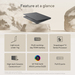 ASUS Zenbook A14 UX3407QA-QD237W Copilot+ PC Snapdragon X1-26-100 Laptop 35.6 cm (14″) WUXGA 16 GB LPDDR5x-SDRAM 1 TB SSD Wi-Fi 6E (802.11ax) Windows 11 Home Dutch Grey thumbnail 26