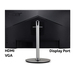 Acer CB2 CB282Ksmiiprx 28 inch UHD Monitor (IPS Panel, FreeSync, 60Hz, 4ms, HDR 10, Height Adjustable Stand, DP, HDMI, Silver/Black) thumbnail 4