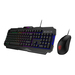 MSI FORGE GK100 COMBO US teclado Ratón incluido Juego USB QWERTY Inglés de EE.UU. Negro