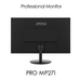 MSI Pro MP271 27 Inch Monitor, Full HD (1920 x 1080), 75Hz, IPS, 5ms, HDMI, VGA, Built-in Speakers, Anti-Glare, Anti-Flicker, Less Blue light, TÜV Certified, VESA, Kensington, Black thumbnail 7