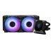MSI MPG CORELIQUID K240 Liquid CPU Cooler ‘240mm Radiator, 2.4” LCD display with fan, 3x 120mm ARGB PWM Fan, Center, Supports Intel and AMD Platforms, Cooled by ASETEK’ thumbnail 1