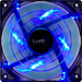 Aerocool Shark Fan Blue Edition 14cm Computer case Black, Blue, Transparent thumbnail 2