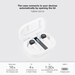 TooQ Bender Wireless Earbuds + Bluetooth Microphone with Charging Case, White thumbnail 3
