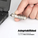 Manhattan 440493 cable antirrobo Gris 1,8 m imagen 4