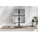 Neomounts NERO DS60-600BL2V Monitorarm Zwart