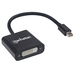 Manhattan 322485 adaptador de cable de vídeo Mini DisplayPort DVI-I Negro