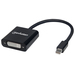 Manhattan 322485 adaptador de cable de vídeo Mini DisplayPort DVI-I Negro