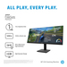 HP X34 WQHD computer monitor 86.4 cm (34″) 3440 x 1440 pixels Wide Quad HD thumbnail 7