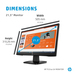HP P22va G4 computer monitor 54.6 cm (21.5″) 1920 x 1080 pixels Full HD LED Black thumbnail 9