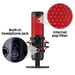 HyperX QuadCast – USB Microphone (Black-Red) – Red Lighting thumbnail 10