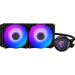 MSI MAG CORELIQUID 280R V2 Liquid CPU Cooler ‘280mm Radiator, 2x 140mm ARGB PWM Fan, ARGB lighting, Center Supported, Compatible with Intel and AMD Platforms, Latest LGA 1700 ready’ thumbnail 5