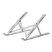 Manhattan Soporte ergonómico, plegable en seis posiciones, para laptops y otros dispositivos de hasta 15.6" y 5 kg, ligero, aluminio de alta calidad con revestimiento UV, ventilado, plata
