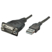 Manhattan 150439 cable serial Negro 0.8 m USB RS485