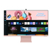 Samsung S32BM80PUU computer monitor 81.3 cm (32″) 3840 x 2160 pixels 4K Ultra HD LED Pink, White thumbnail 2