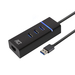 ACT USB Hub 3.2 met 3 USB-A poorten en ethernet
