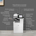 HP Color LaserJet Enterprise Flow Impresora multifunción M776zs, Impresión, copia, escaneo y fax, Impresión a doble cara; Escanear y enviar por correo electrónico