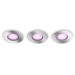 Philips Hue Xamento badkamer inbouwspot White and Color - Chroom - Rond 3-pack