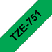 Photo BROTHER Brother TZE-751 ruban d'étiquette Noir sur vert