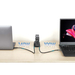 Manhattan Cuatro puertos USB-C PD con hasta 140 W por puerto, 240 W de salida total, Power Delivery 3.1, negro
