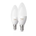Philips Hue Kaarslamp White and Color E14 Duo Pack