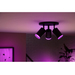 Philips Hue Fugato Opbouwspot White and Color - Zwart - 3-spots