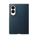 Samsung Galaxy Z Fold 8 Carbon Back Cover met Magneet Blauw