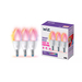 WiZ Kaarslamp - Gekleurd en Wit Licht - Mat - E14 - 2-pack