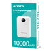 ADATA C100 Polímero de litio 10000 mAh Blanco imagen 6