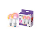 WiZ smart lamp - Gekleurd en wit licht - E27 - 2-pack