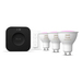 Philips Hue White and Color Starter Pack GU10 3-pack + Bridge Pro + dimmer