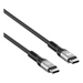 Manhattan USB-C macho a USB-C macho, 2 m (7 ft), USB4 Gen 3x2, 8K@60Hz pantalla única / 4K@60Hz pantalla doble, compatible con Thunderbolt 4, Power Delivery 3.1 compatible con versiones anteriores de 140/100/65 W, negro