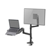 ACT AC8341 Monitorarm 49 inch met gasveer voor 1 monitor met laptophouder