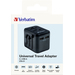 Verbatim 49543 adaptador para enchufe Universal Negro