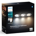Philips Hue Adore badkamerinbouwspot White Ambiance - rond - Chroom 3-pack + dimmer