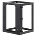 Intellinet Rack abierto de 19" para montaje en pared, 4 postes, 15U, Marco abatible, 15 Unidades, 600 mm de profundidad, ensamblado, negro RAL 9004